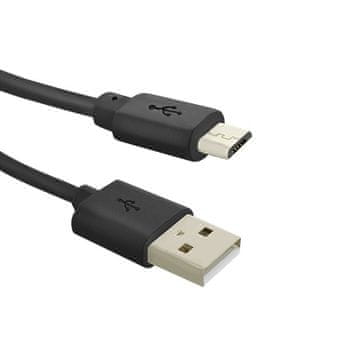 Qoltec kabel USB A moški | micro USB B moški | 5P | 0,25 m