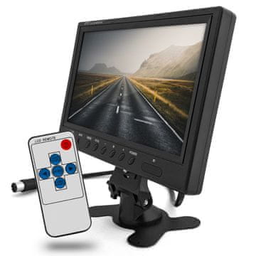 shumee LCD zaslon za vzvratno kamero 9" žični zaslon RCA 4 kanali