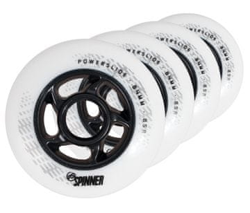 POWERSLIDE Powerslide spinner kolesa za rolerje 84 mm 85A 4 kosi bela