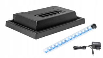 shumee Pokrov za akvarij 40x25 črn + LED osvetlitev B-N Day Night