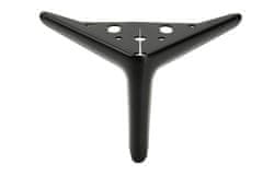 BB 4x Elegant Anchor noga za pohištvo, mat črna, višina 12 cm