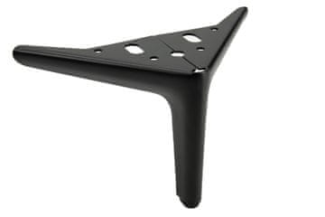 BB Noga za pohištvo Anchor Elegant, mat črna, višina 12 cm