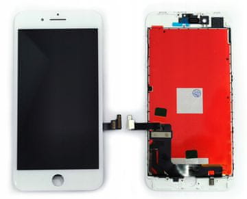 shumee Zaščitno steklo LCD zaslona za Apple iPhone 8 Plus + belo