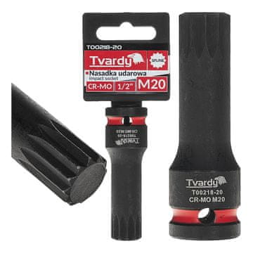Tvardy Udarni nastavek z zobatim nastavkom 1/2" M20 CR-MO (8/80)