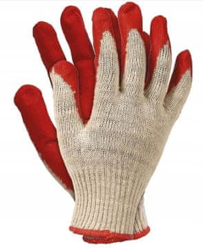 shumee Rdeče močne delovne rokavice M-glove velikost 10 XL 1 par