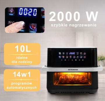 shumee Cvrtnik za maščobe Bergmann YA, 1 komora, 10 l, 2000 W, N