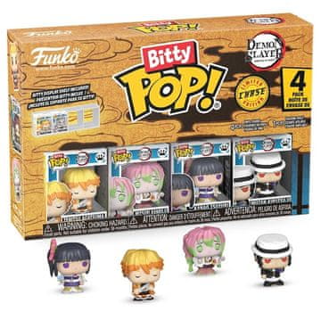 Funko Funko Bitty Pop! [Demon Slayer] Zenitsu komplet 4 figuric