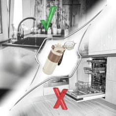 shumee Termo vrček s slamico, neprepusten, nedrseč, 500 ml - bež