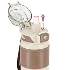 shumee Termo vrček s slamico, neprepusten, nedrseč, 500 ml - bež
