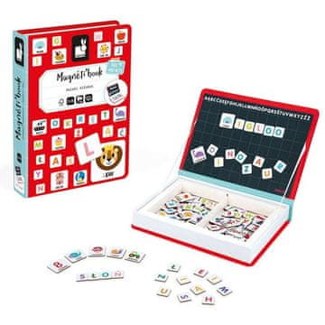 Janod Magnetna sestavljanka Poljska abeceda Magnetibook, Janod