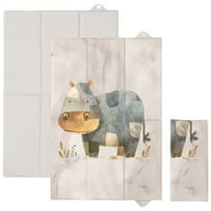 Ceba Baby Zložljiva previjalna podloga 60x40 Cozy Hippo, Ceba Baby