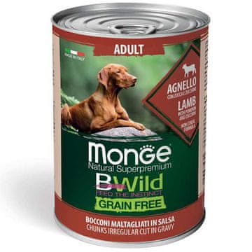 Monge Monge BWild Adult Dog Jagnjetina z bučo in bučkami 400 g