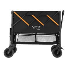 NILS CAMP NC2607 XXL potovalni voziček črno-oranžen 160L