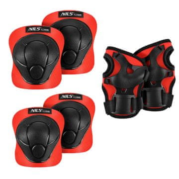 Nils Extreme Komplet zaščitnikov H210, rdeč, velikost L