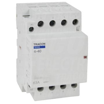 Tracon Electric Modularni montažni kontaktor 230V AC 4xNO 40A 3P tracon