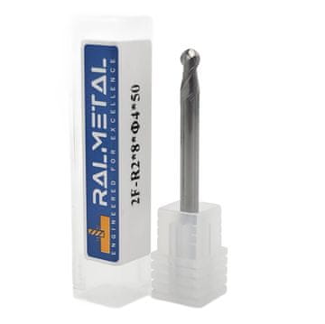 shumee Sferični rezalnik za aluminij, VHM, Fi4, R2 x 8 x 50 mm