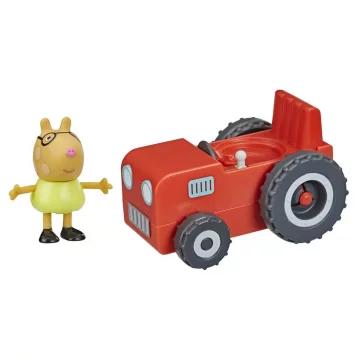 HASBRO Rdeči traktor Pujsa Pepa + figurica Pedro - F2185 F4391