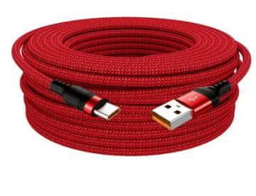 shumee Rdeč kabel USB-A / USB-C 5M (5 metrov) USB A - USB C 6A