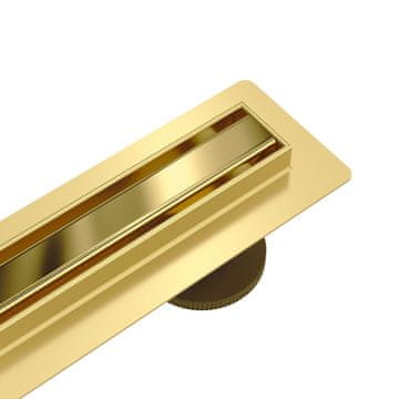 shumee Osnovni linearni odtok S&L, zrcalno zlata barva, 100 cm