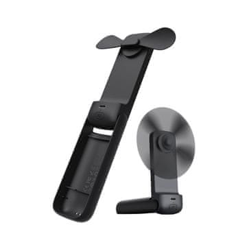 shumee Zložljiv ročni ventilator Aecooly Pocket 01, črne barve
