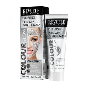 Revuele Revuele Colour Glow čistilna maska z bleščicami (80 ml)