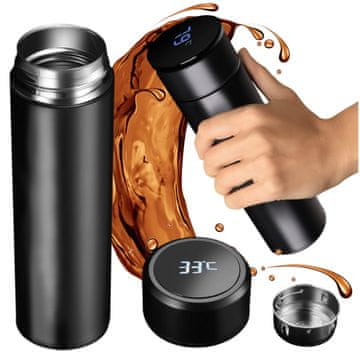 J.D.S. Termoska posoda z LED prikazovalnikom temperature 0,5 l