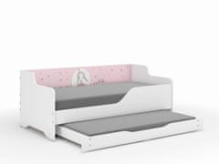 Wooden Toys Otroška postelja Lilu 160x80 princesa s funkcijo spanja