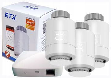 RTX 3x RTX termostatska glava + ZigBee LAN prehod Tuya SET3