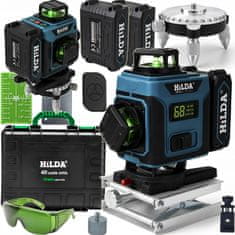 shumee Hilda 4D PRO 360 laserski nivelir 16 linij križni laser