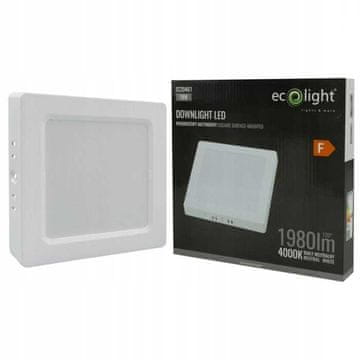 shumee LED stropna svetilka N/T kvadratna 18W 4000K bela DL-1
