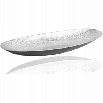 shumee Westwings Ovalni dekorativni srebrni pladenj 16x40x5cm