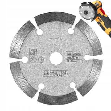 shumee Hilda diamantni disk za beton, opeko, kocke 75 x 10 mm
