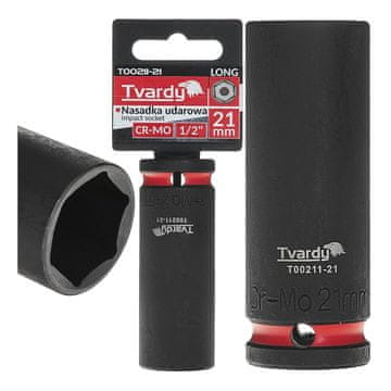 Tvardy Dolgi udarni nastavek 1/2" 6-kraki 21 mm CR-MO (6/48)