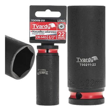 Tvardy Dolgi udarni nastavek 1/2" 6-kraki 22 mm CR-MO (6/48)