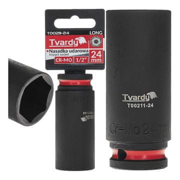 Tvardy Dolgi udarni nastavek 1/2" 6-kraki 24 mm CR-MO (6/36)