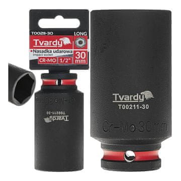 Tvardy Dolgi udarni nastavek 1/2" 6-kraki 30 mm CR-MO (6/36)