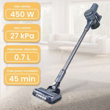 shumee Bergmann HAX 120 450W N brezžični vertikalni sesalnik