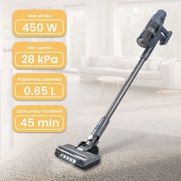 shumee Bergmann HAX 121 450W N brezžični vertikalni sesalnik