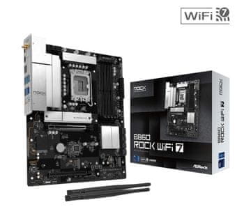 slomart ASRock B860 ROCK WIFI 7 matična plošča, ATX, LGA 1700, 4x DDR5
