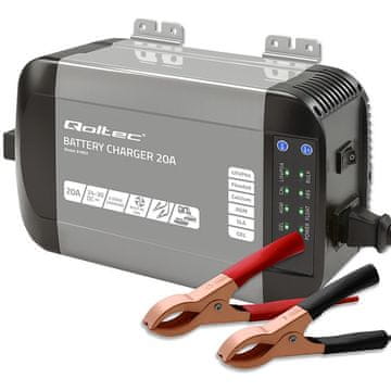 Qoltec Qoltec Smart Monolith polnilnik akumulatorjev 20A 24V za LiFePO4, AGM, GEL, SLA