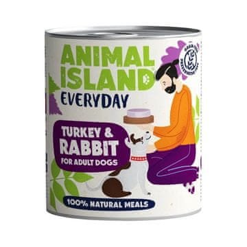 Animal ANL ANIMAL ISLAND Everyday puran s kunca, mokra pasja hrana - 800g