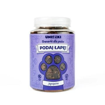 slomart UNISZKI Podaj łapę Jagnjetina - pasji priboljšek - 210 g