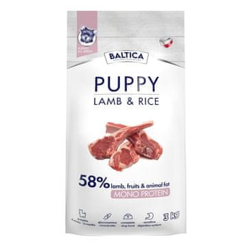 slomart BALTICA Nutraceutic Puppy Lamb s rižem 3 kg - suha hrana za mladiče