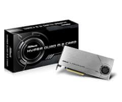 ASRock ASRock Hyper Quad M.2 vmesniška kartica, notranja, 4x M.2, 64 Gbit/s