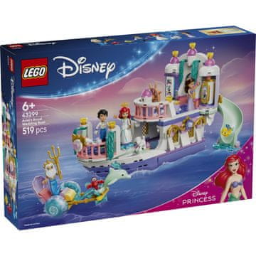 LEGO 43299 Disney Arielin kraljevski poročni čoln