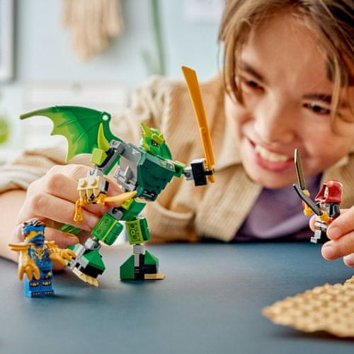 Nastavljiv zmajski robotski oklep in minifigure