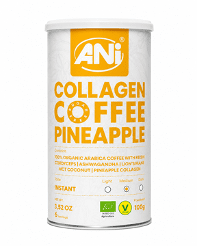ani Collagen Coffee Pineapple BIO – instant kava z okusom ananasa, 100 g