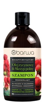 BARWA Barwa recept za naravni regeneracijski šampon za lase, nagnjene k izpadanju in poškodovane lase - ricinusovo olje in preslica