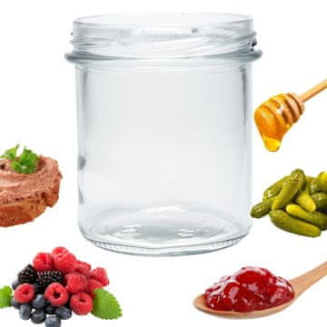 TOP GIFT PAC3500/82 stekleni kozarci 350 ml za marmeladanje, kumare, med, tinkture, omake FI82