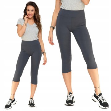 Moraj Ženske športne pajkice 3/4 Classic Fit Peach Touch XXL sive